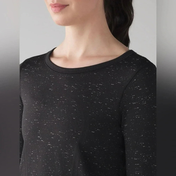 Lululemon Swiftly Tech Long Sleeve  (Breeze) Size 6 Black / White - Picture 3 of 10
